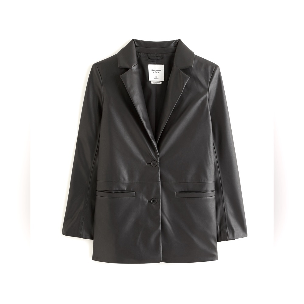 Abercrombie & Fitch Black Leather Jacket
